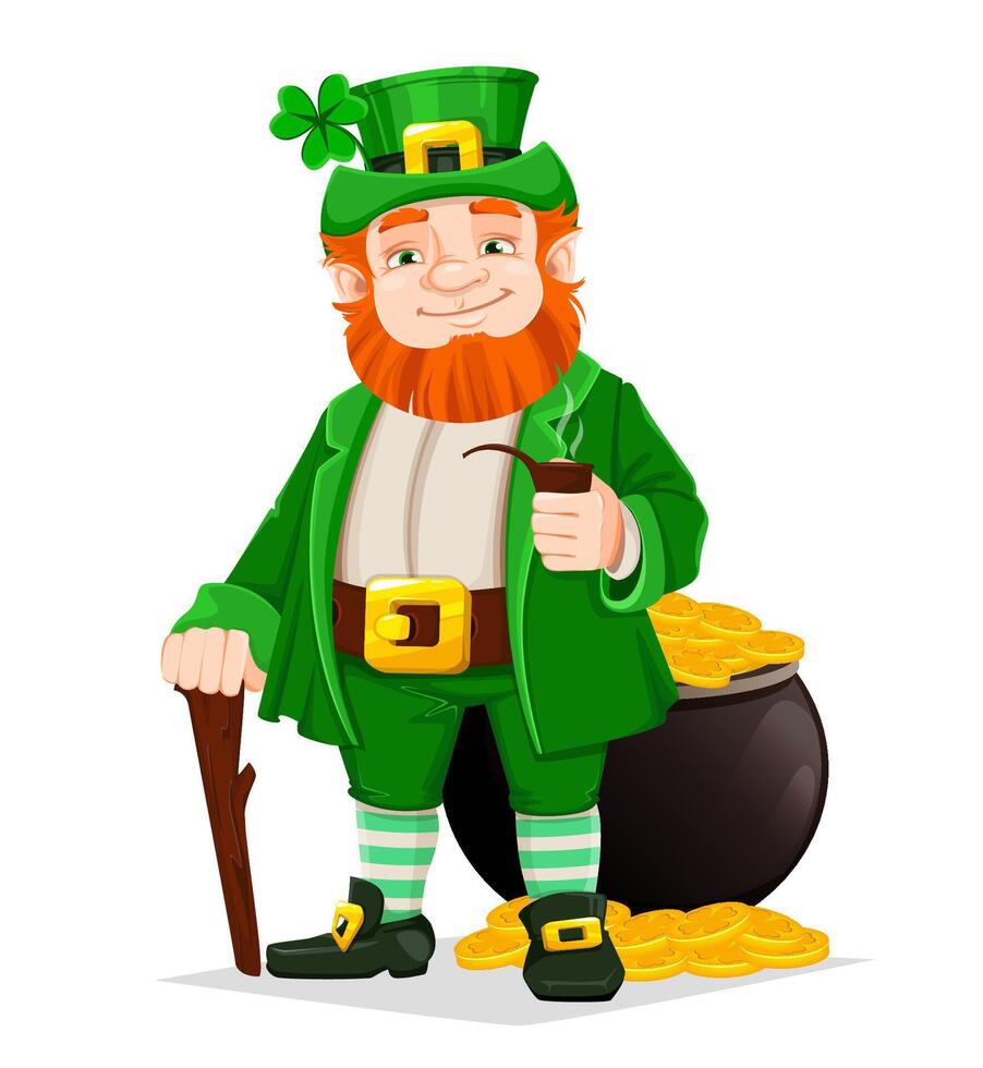 Leprechaun. Happy Saint Patrick's day vector