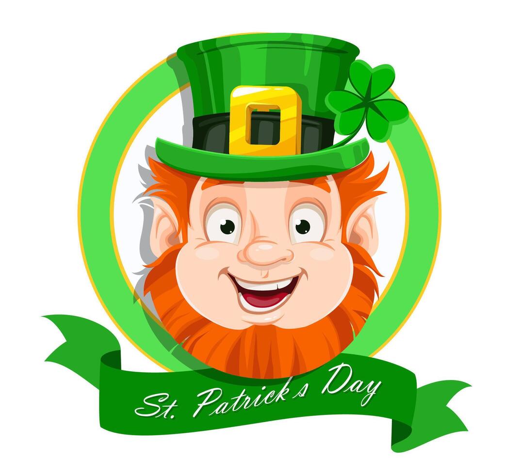 Stock Leprechaun cartoon character vector