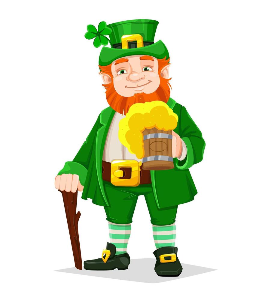 Leprechaun. Happy Saint Patrick's day vector