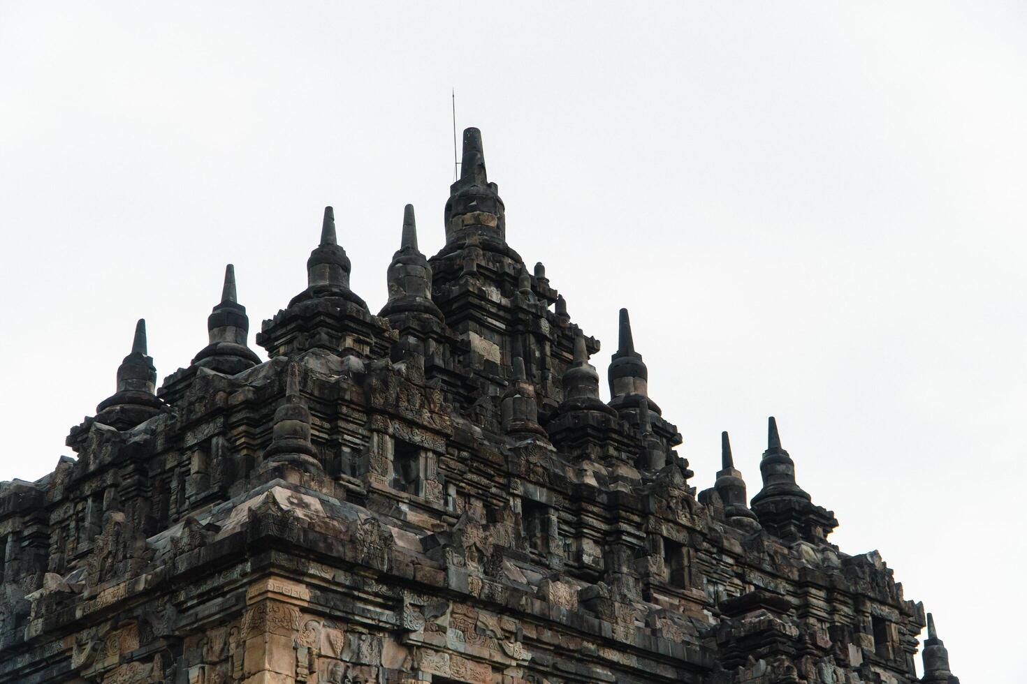 Plaosan Temple in Klaten, Central Java, Indonesia is a historical place and a popular tourist destination. Plaosan Temple is a Buddhist temple with ancient stone buildings arranged into buildings photo