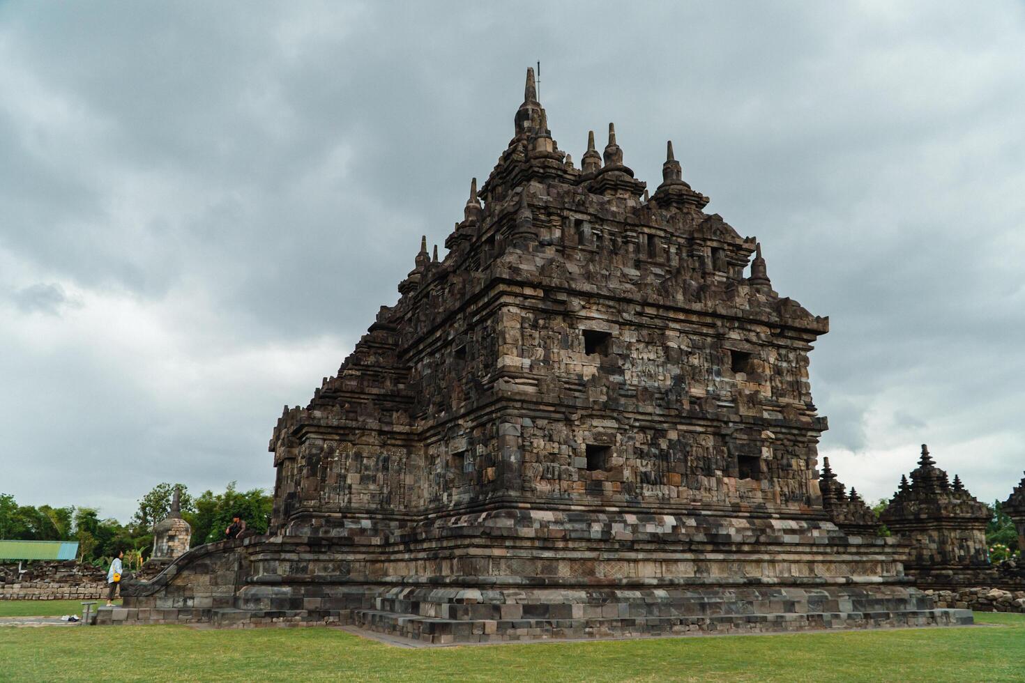 Plaosan Temple in Klaten, Central Java, Indonesia is a historical place and a popular tourist destination. Plaosan Temple is a Buddhist temple with ancient stone buildings arranged into buildings photo