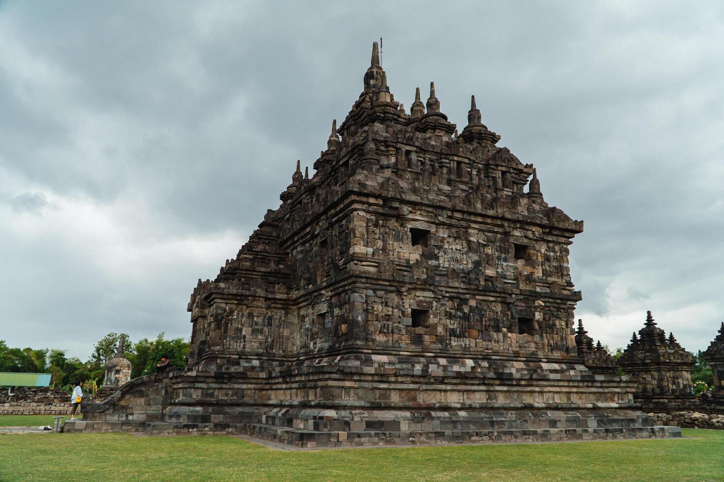 Plaosan Temple in Klaten, Central Java, Indonesia is a historical place and a popular tourist destination. Plaosan Temple is a Buddhist temple with ancient stone buildings arranged into buildings photo