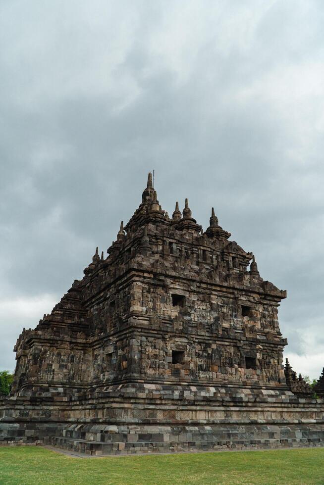 Plaosan Temple in Klaten, Central Java, Indonesia is a historical place and a popular tourist destination. Plaosan Temple is a Buddhist temple with ancient stone buildings arranged into buildings photo
