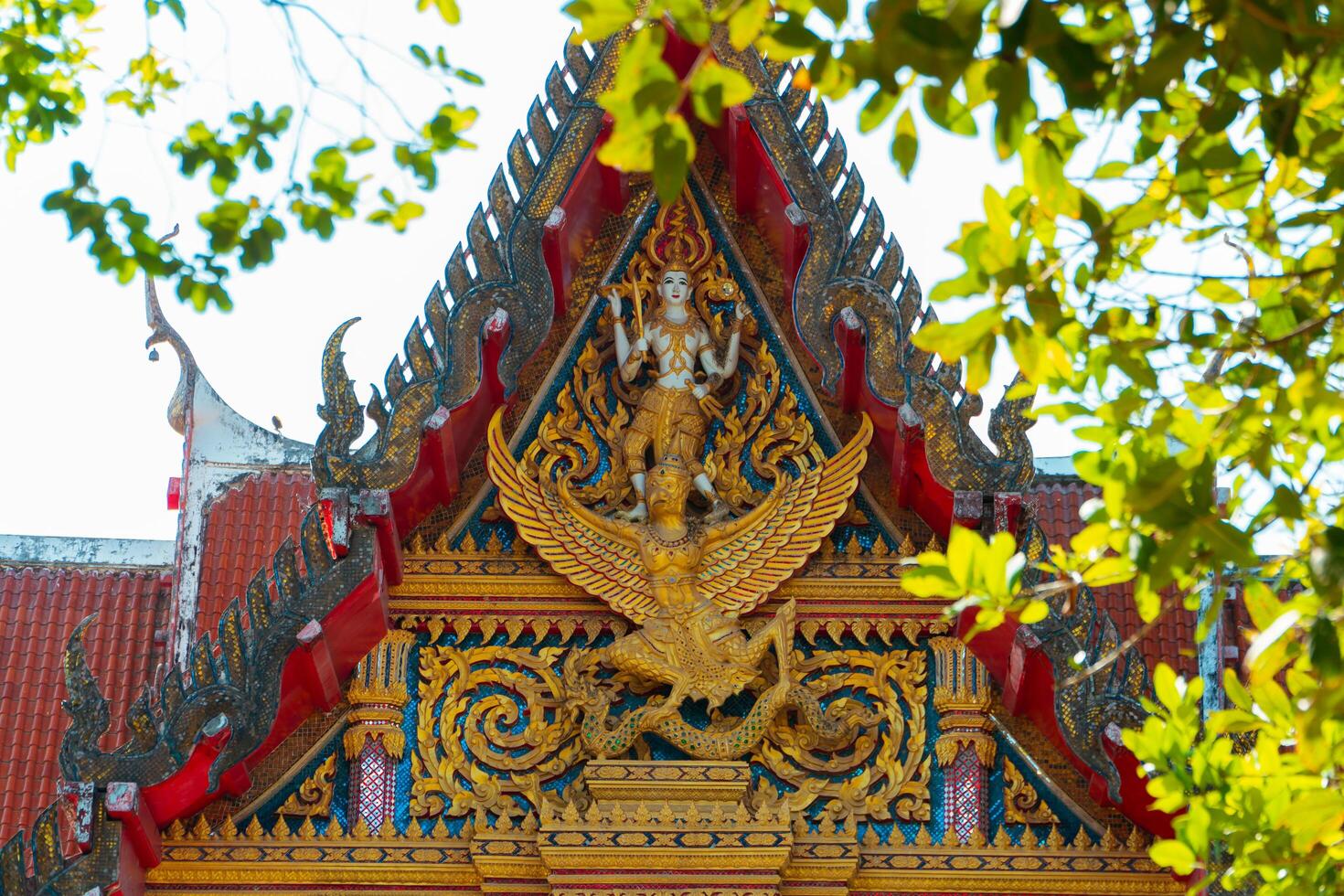 Phuket, Thailand, 2024 - The magnificent Wat Chalong Buddhist temple was built in the 19th century, apart from being a house of worship it is also a popular tourist destination in Phuket. photo