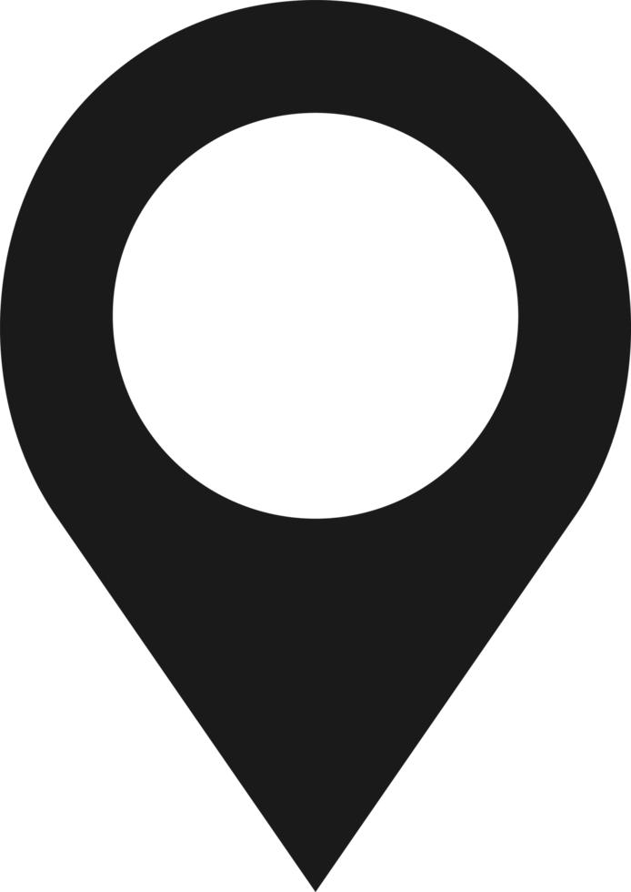 GPS location Map pointer icon black png