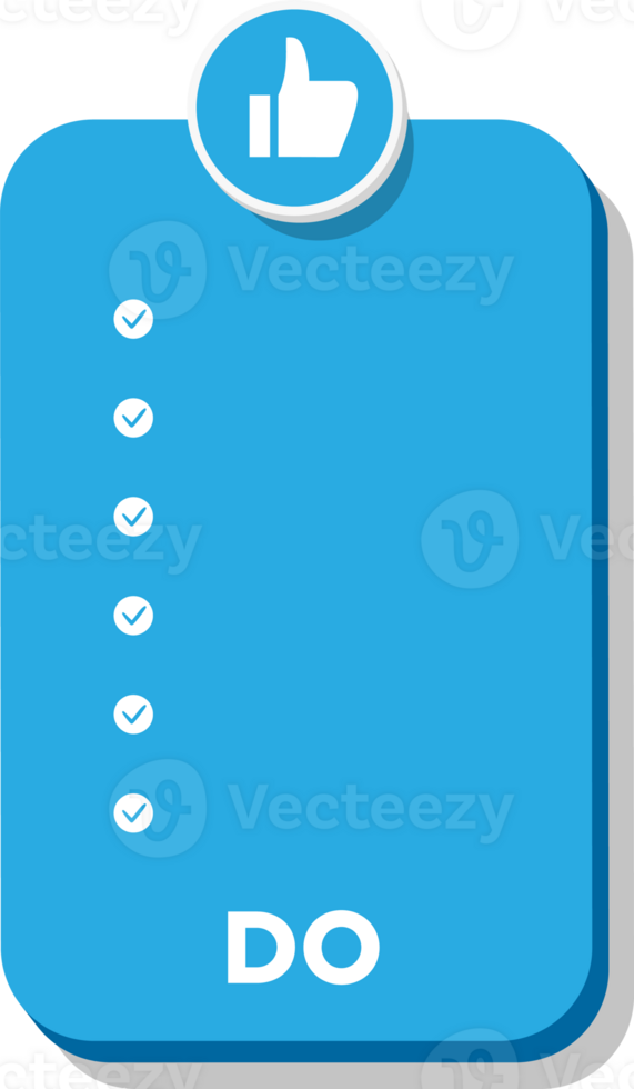 Do template sheet checkmark list png