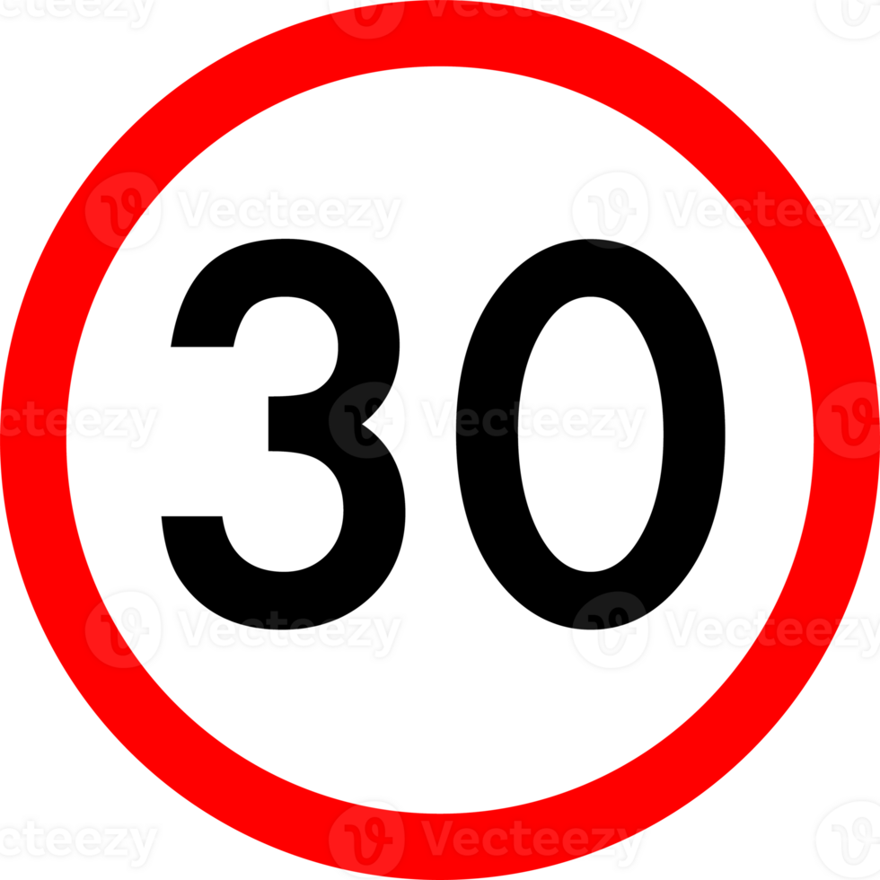 Speed Limit 30 Round Road Traffic Icon 48234250 PNG speed-limit-30-round-road-traffic-icon-48234250-png