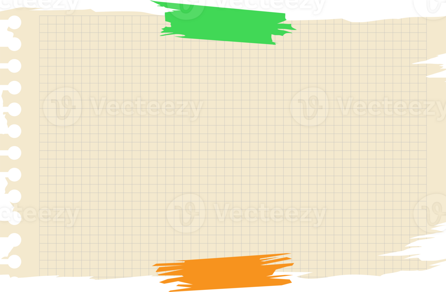 Torn sheet paper empty style png