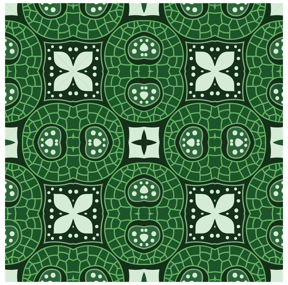 green monochrome abstract seamless pattern design vector