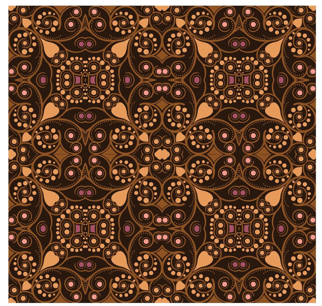 elegant golden monochrome abstract decorative seamless pattern design vector