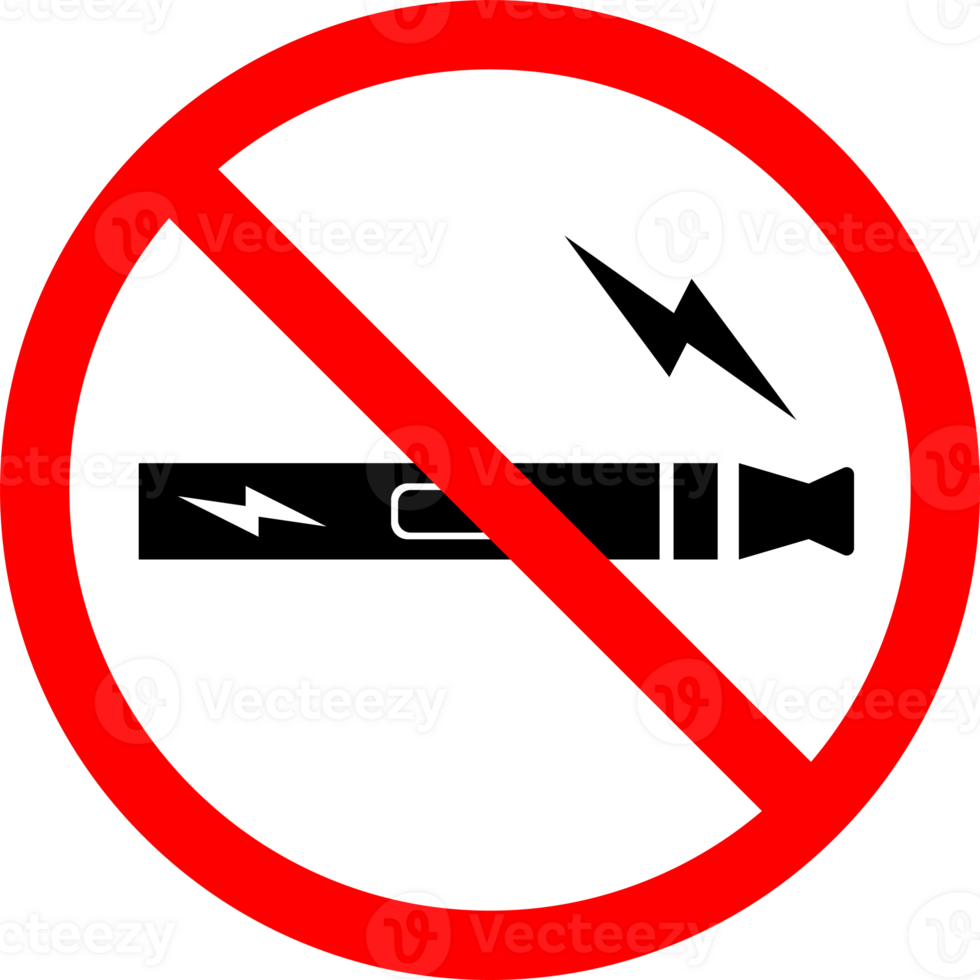 No smoking no vaping prohibition sign png