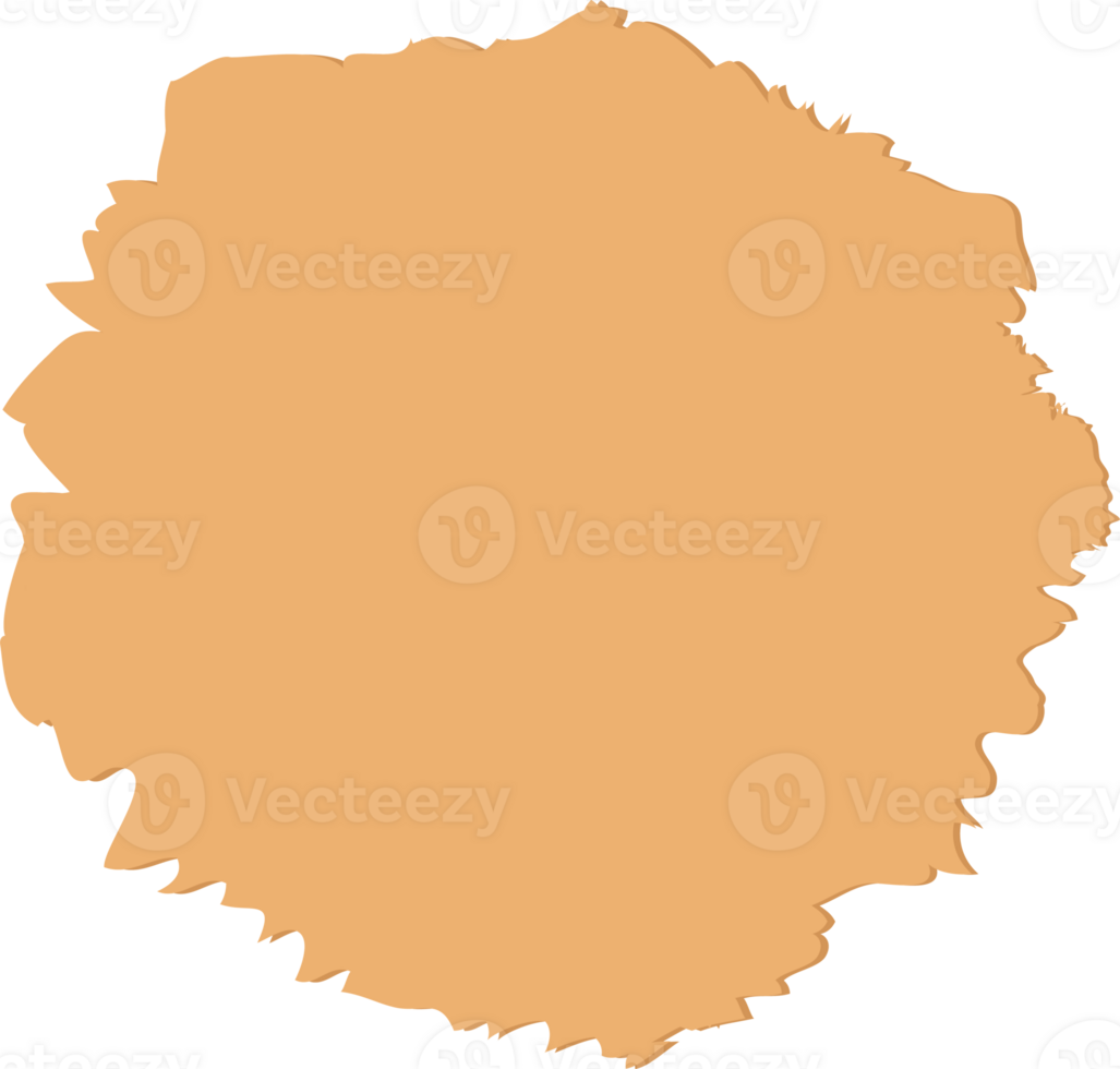 Torn paper edges circle shape png