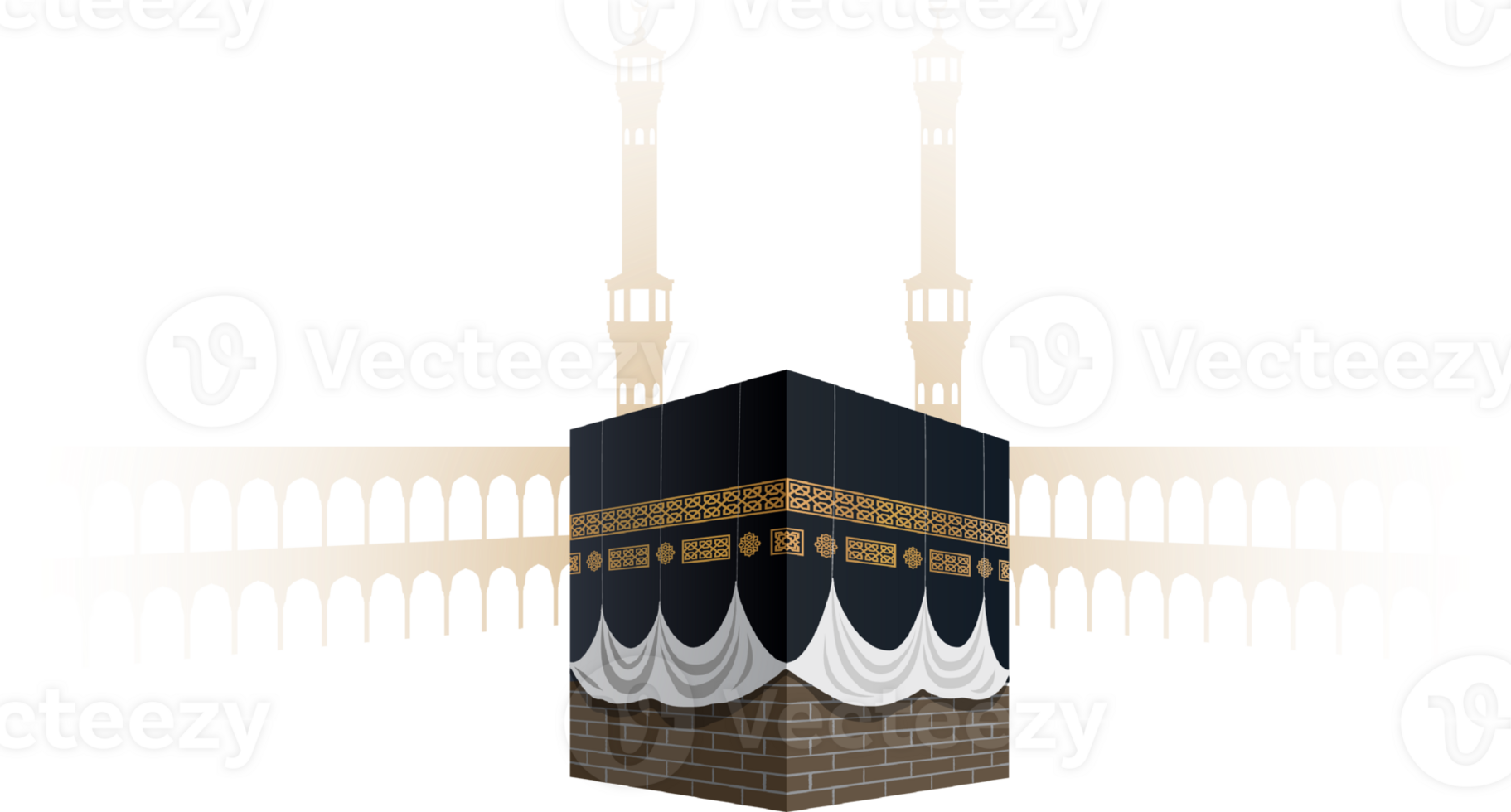 The Kaaba on a transparent background png