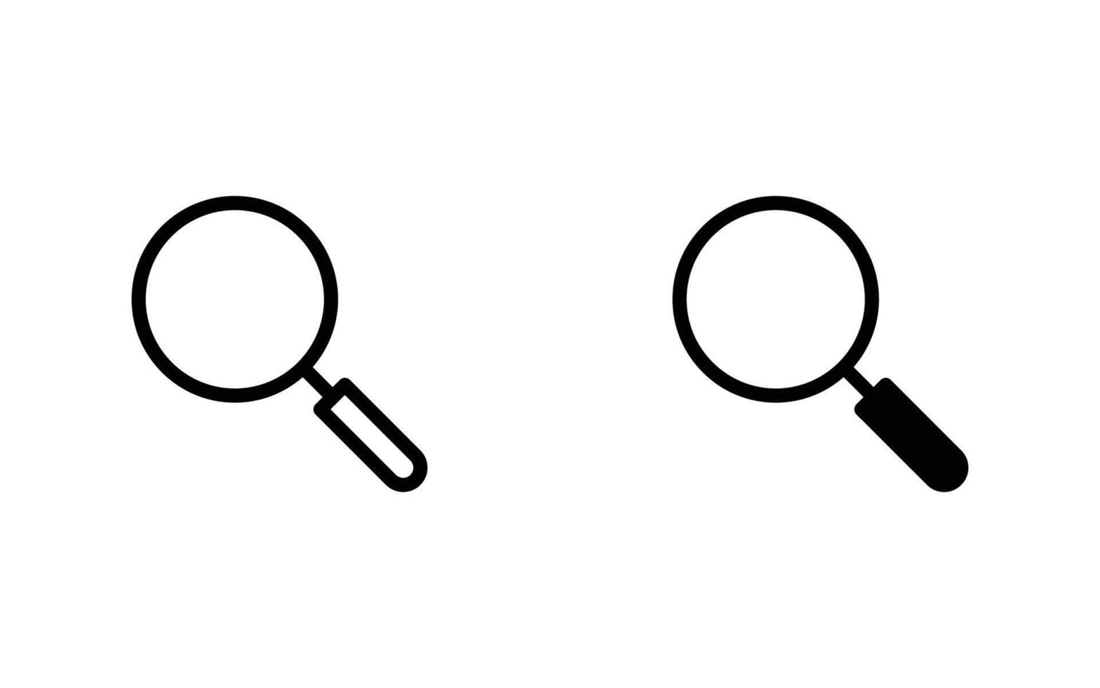 Search icon set illustration for web, ui, and mobile apps vector