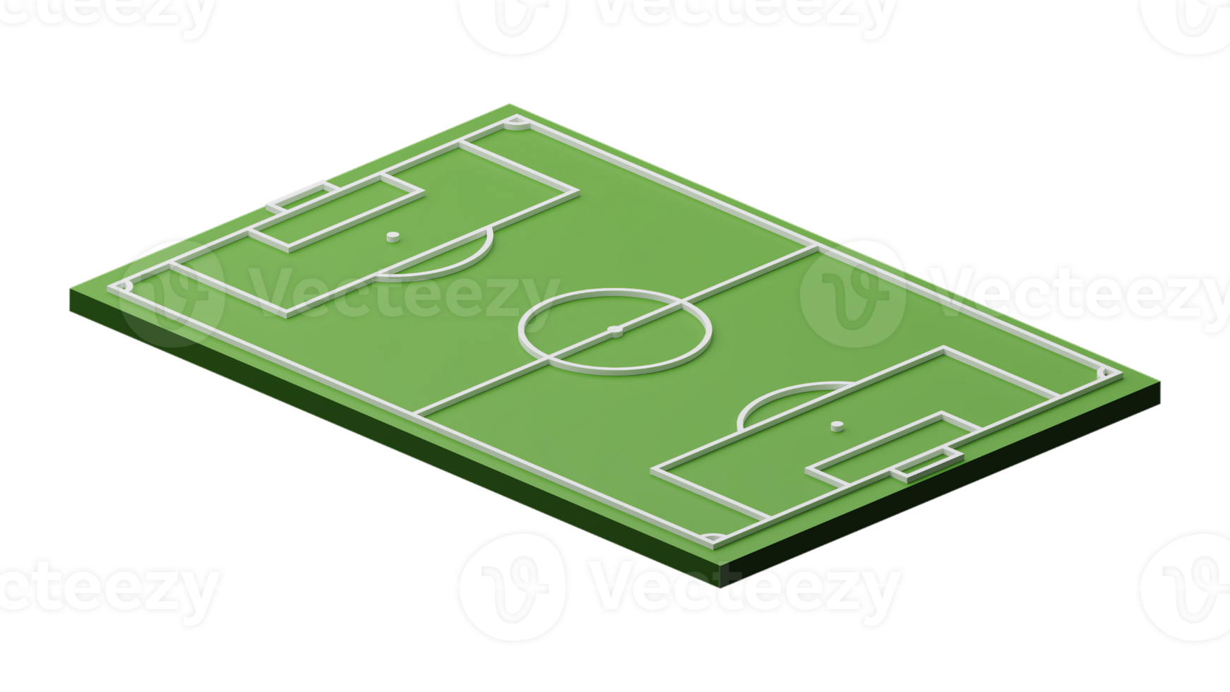 A soccer field with a transparent background png