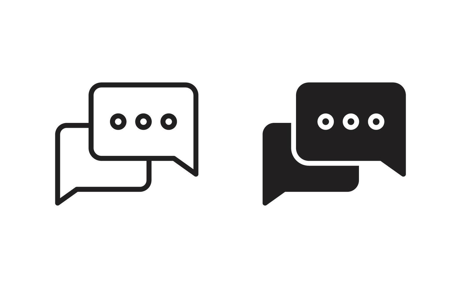 Chat icon, bubble speech icon for web, ui, and mobile apps vector