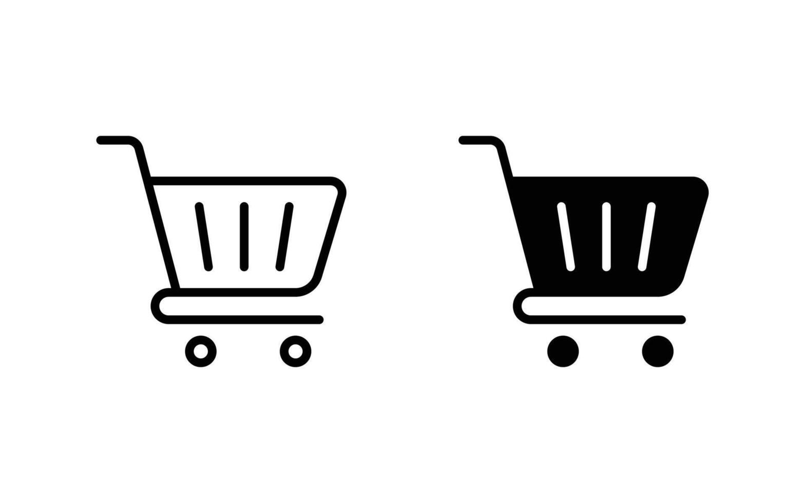 shopping cart icon set, shopping icon illustration vector