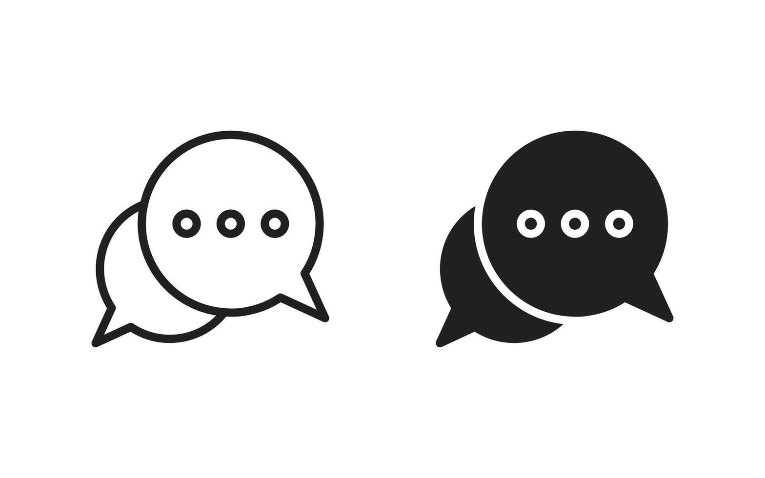 Chat icon, bubble speech icon for web, ui, and mobile apps vector