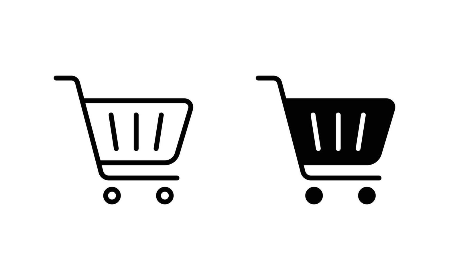 shopping cart icon set, shopping icon illustration vector