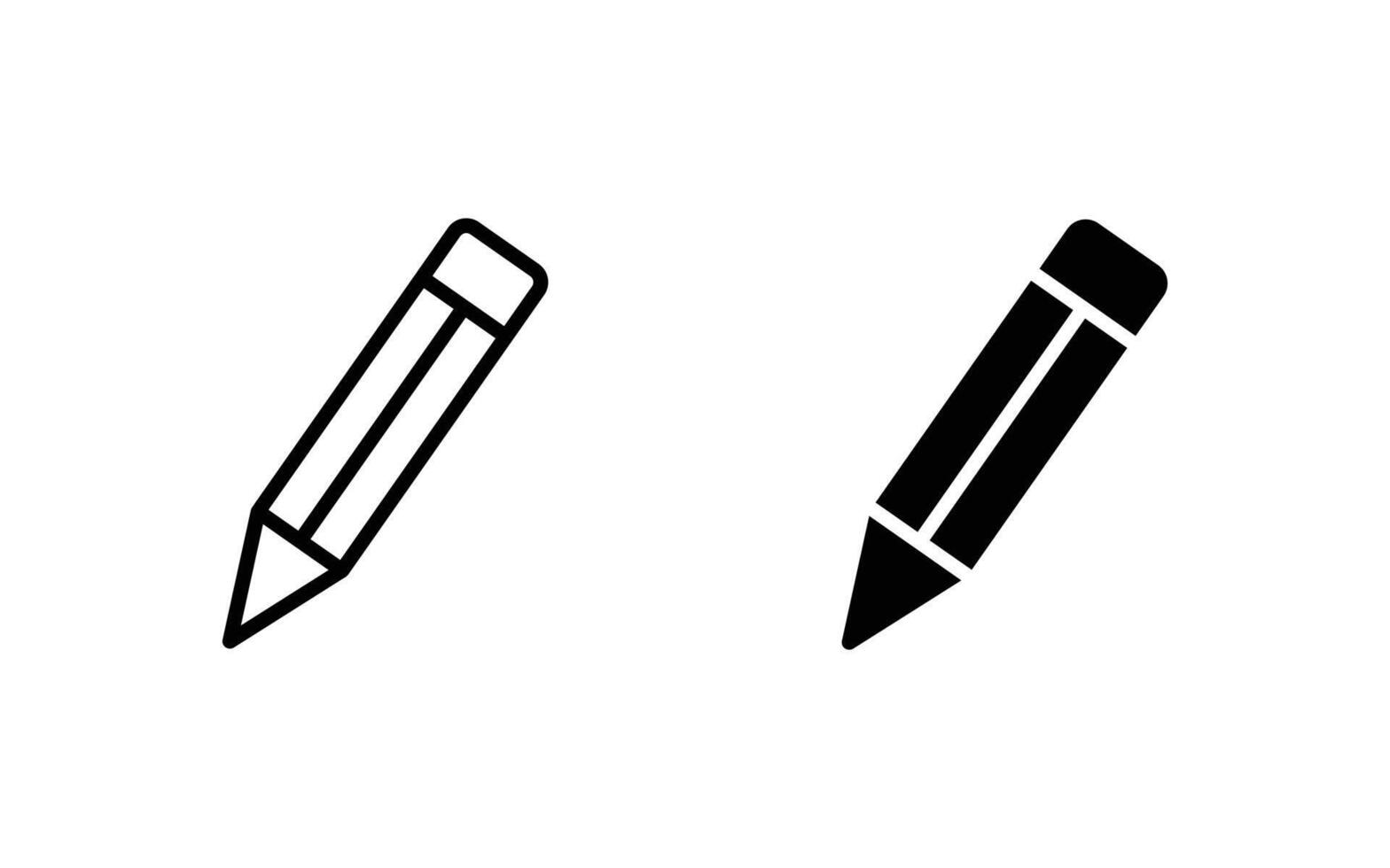 Edit icon set. Pencil icon illustration vector