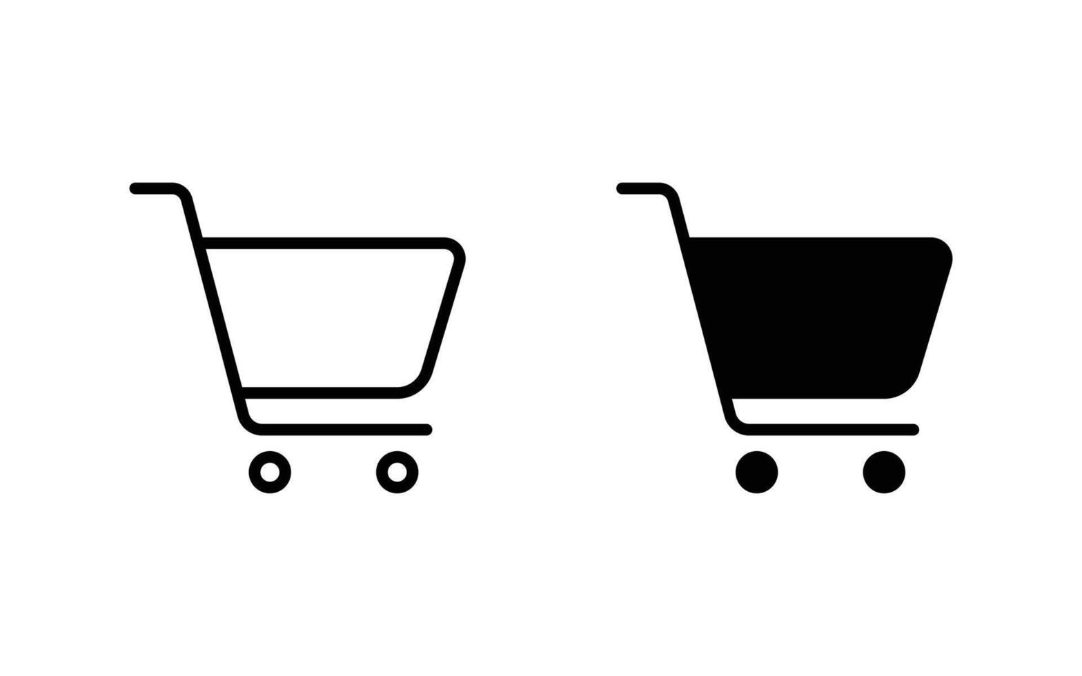 shopping cart icon set, shopping icon illustration vector