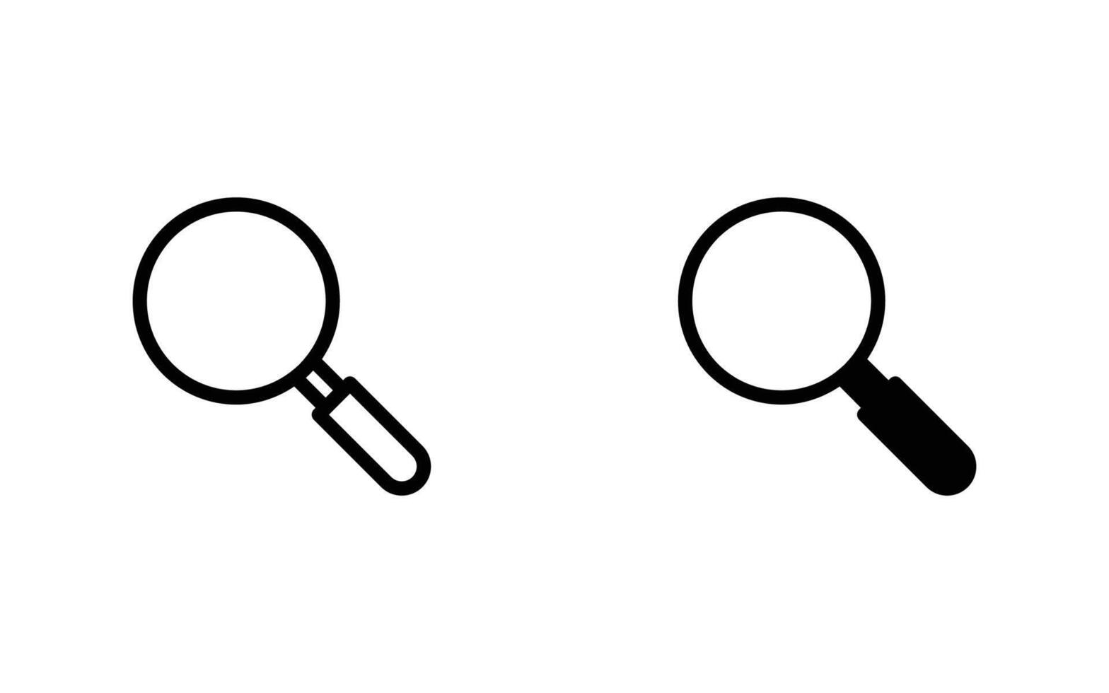 Search icon set illustration for web, ui, and mobile apps vector