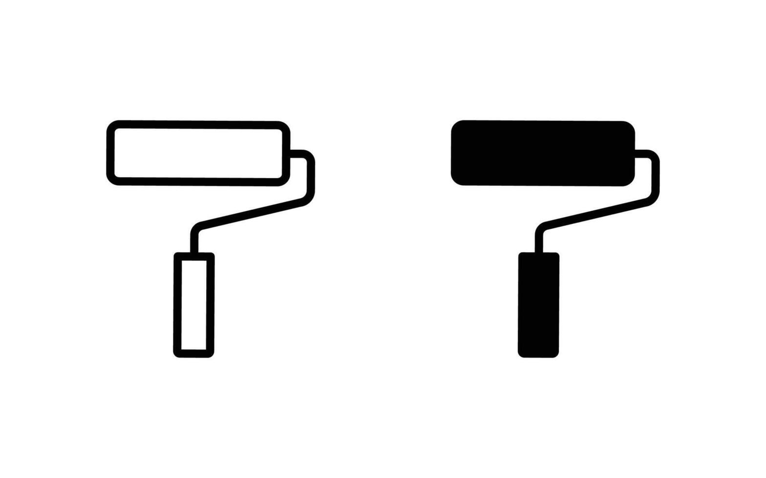 Paint roller icon illustration vector