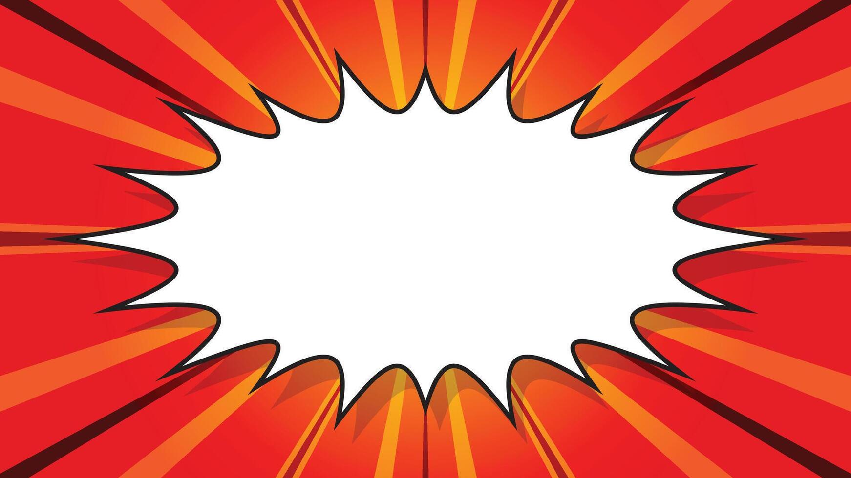 Abstract Comic Background With Blank Speech Bubble Illustration vector