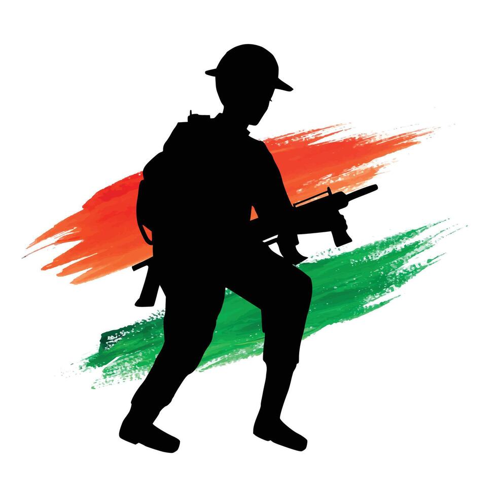 India 15th August independence day for indian army background vector