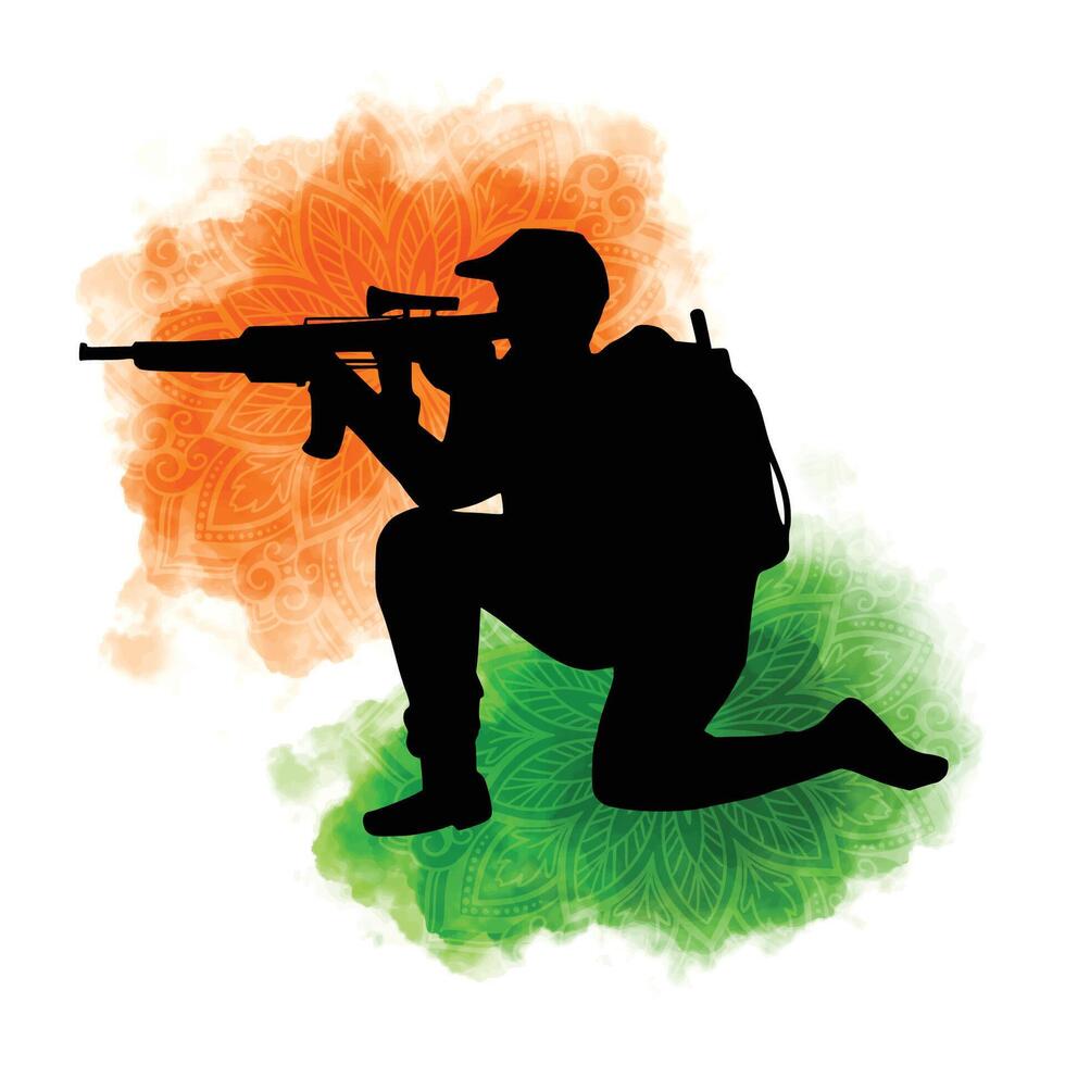 India 15th August independence day for indian army background vector
