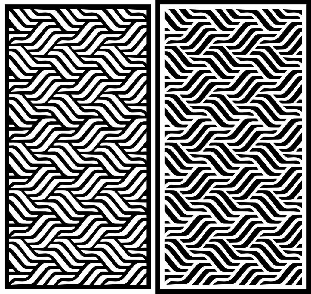 laser cutting motifs for partitions, fences and facades vector