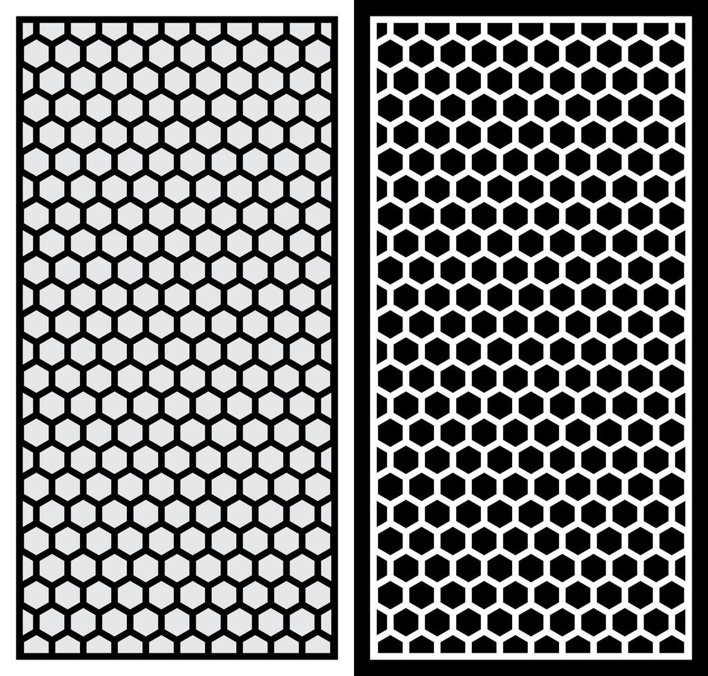 laser cutting motifs for partitions, fences and facades vector