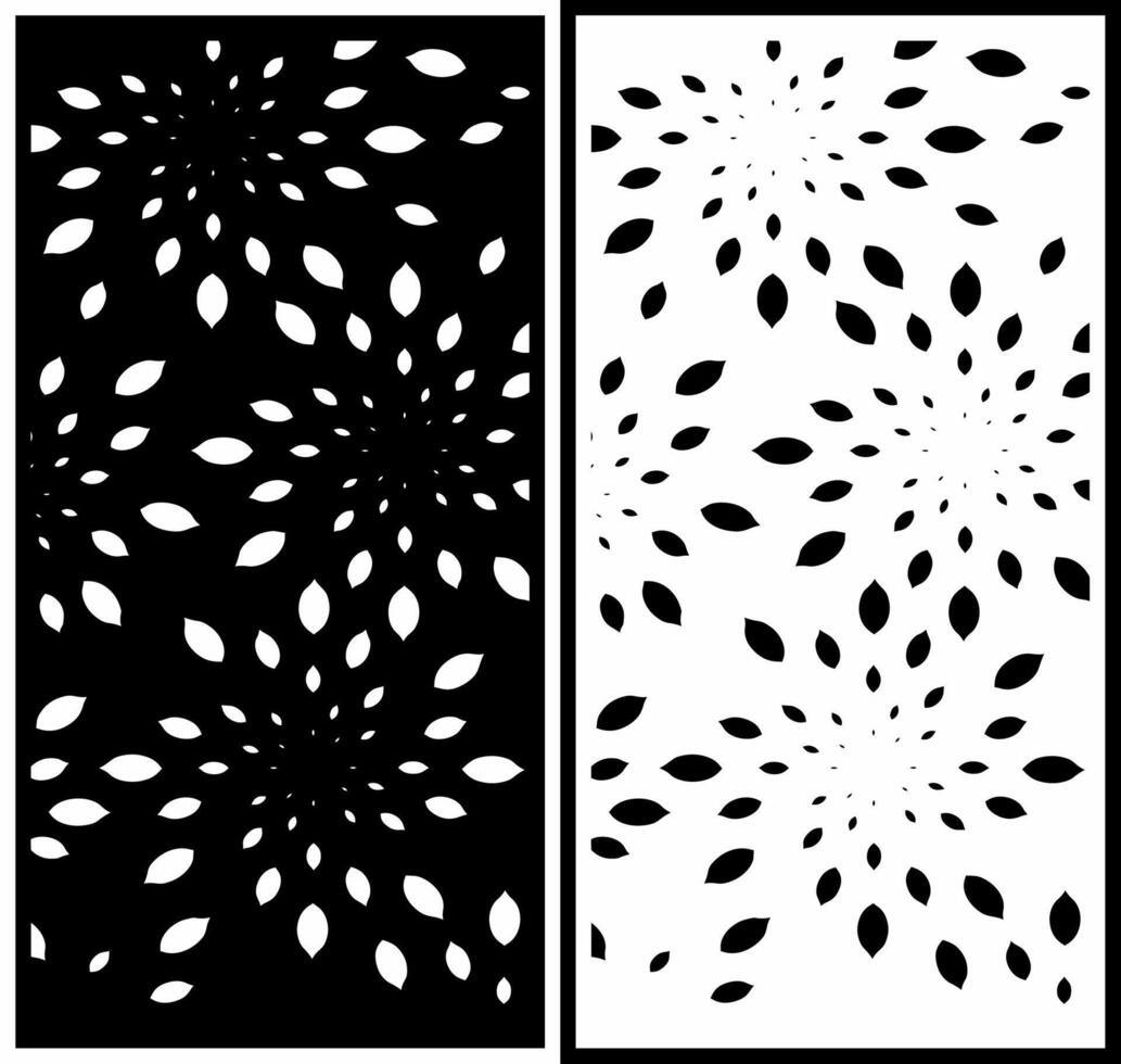 laser cutting motifs for partitions, fences and facades vector