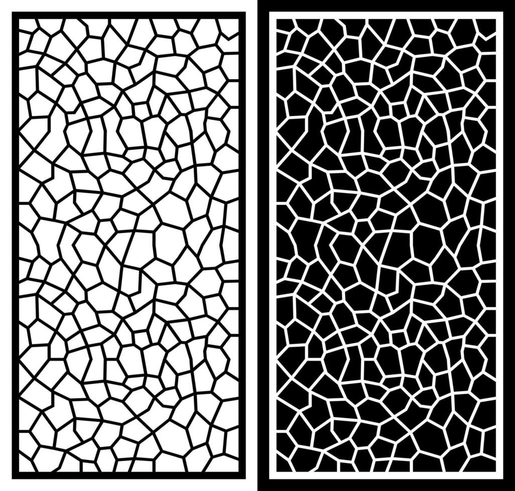 laser cutting motifs for partitions, fences and facades vector