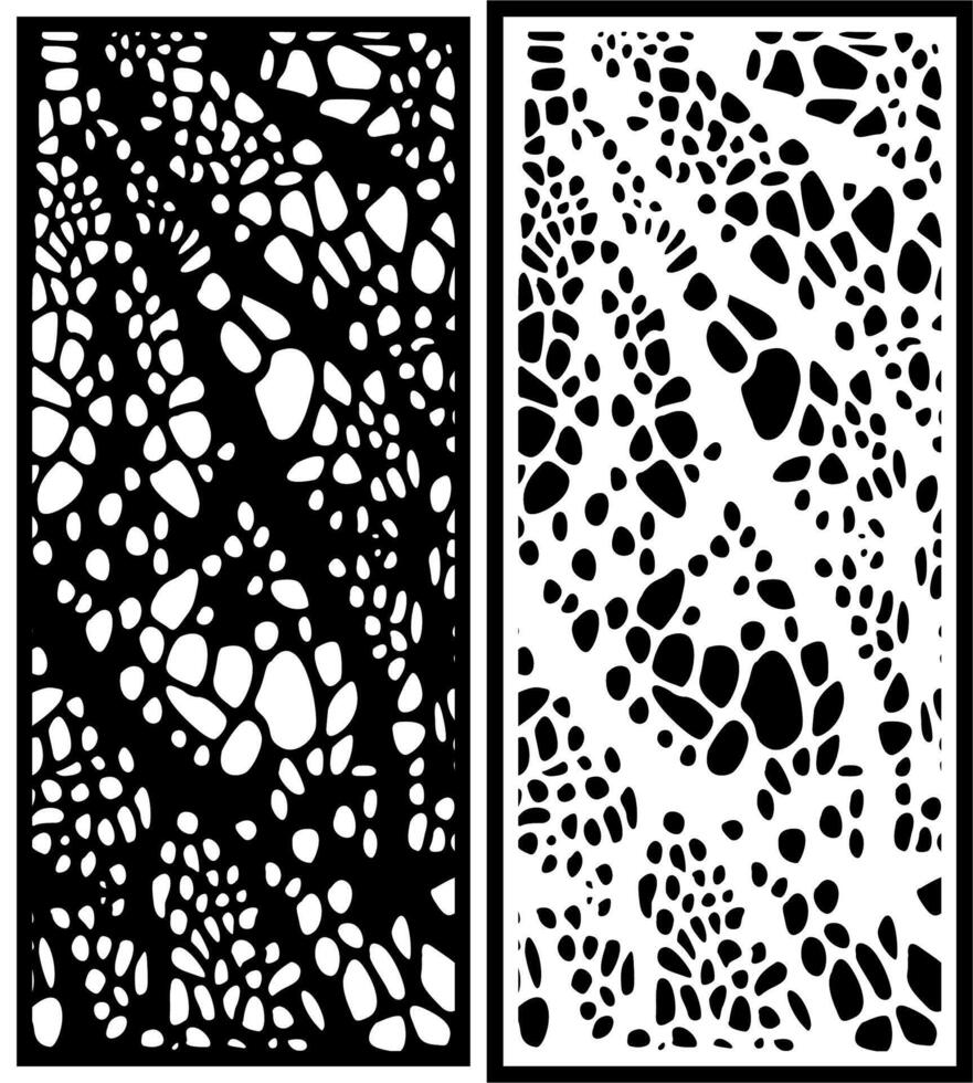 laser cutting motifs for partitions, fences and facades vector