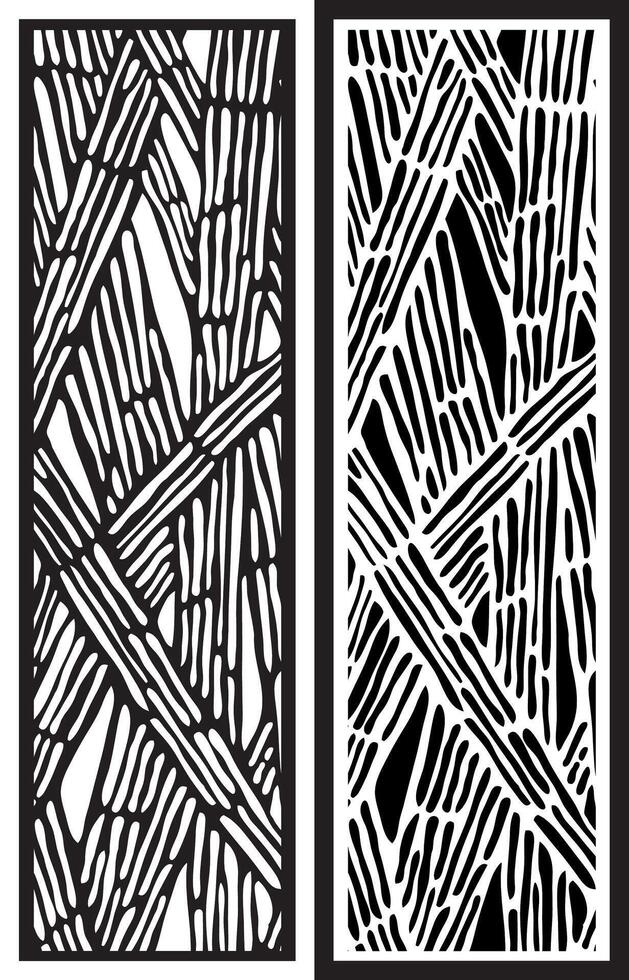laser cutting motifs for partitions, fences and facades vector