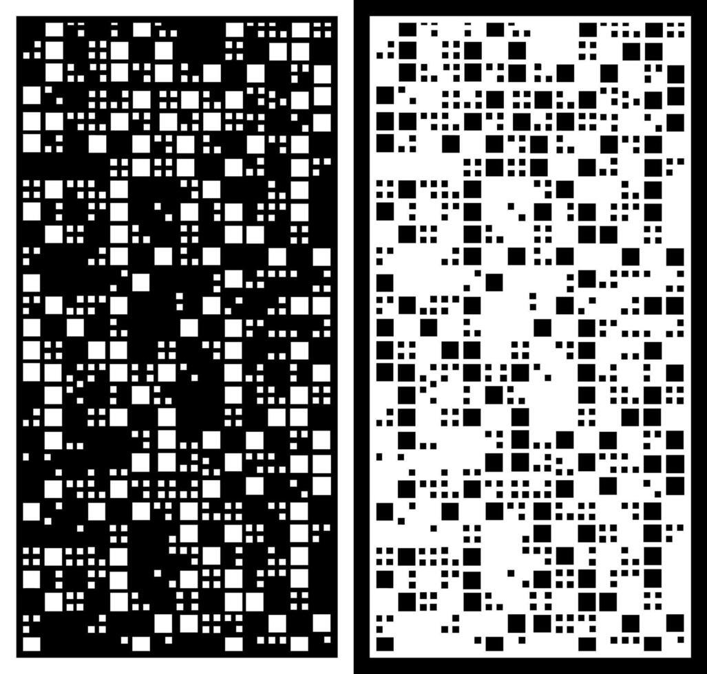 laser cutting motifs for partitions, fences and facades vector