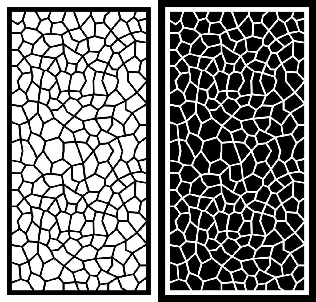 laser cutting motifs for partitions, fences and facades vector