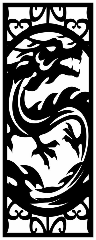 laser cutting motifs for partitions, fences and facades vector