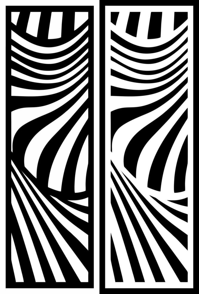 laser cutting motifs for partitions, fences and facades vector