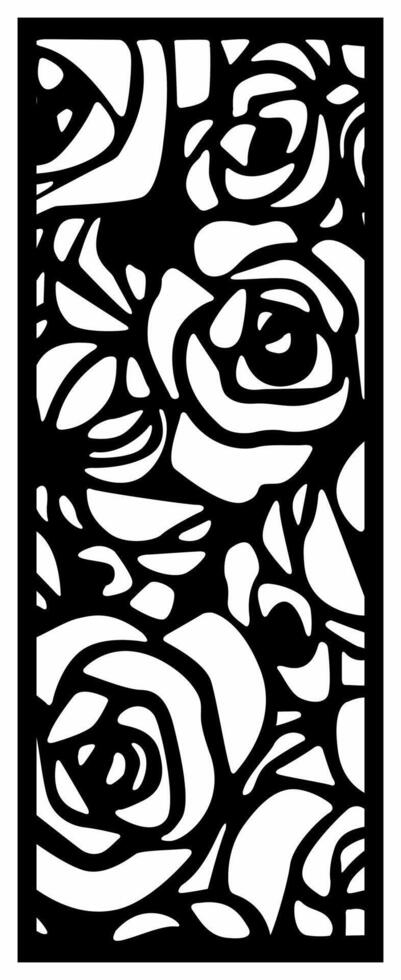laser cutting motifs for partitions, fences and facades vector