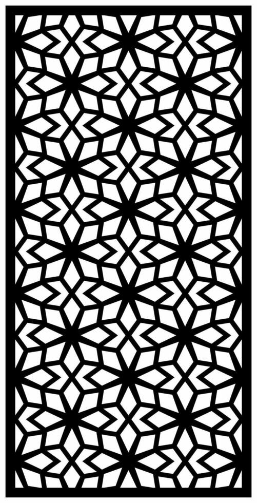 laser cutting motifs for partitions, fences and facades vector