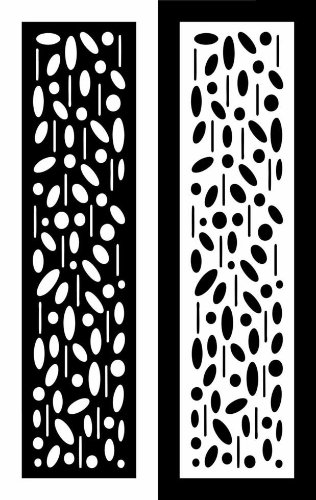 laser cutting motifs for partitions, fences and facades vector