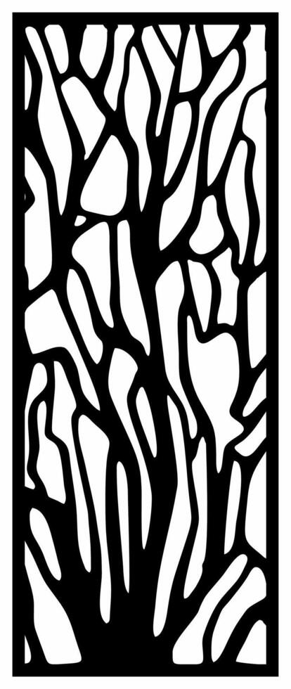 laser cutting abstract leaf bone motif vector