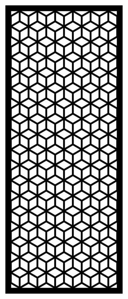 abstract square motif laser cutting vector