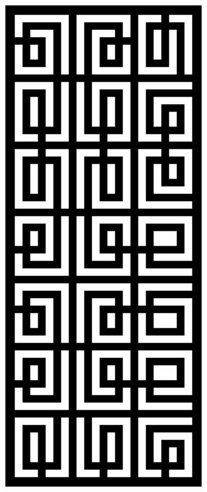 laser cutting motifs for partitions, fences and facades vector