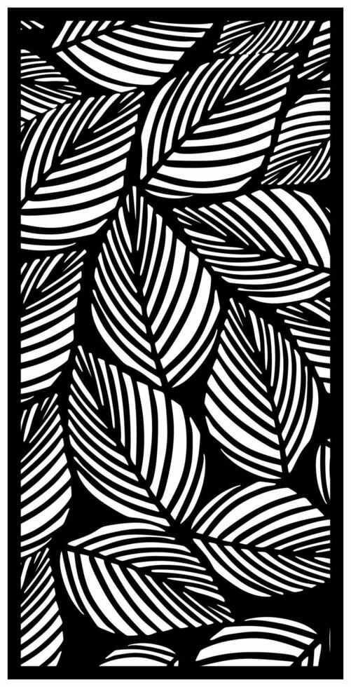 laser cutting motifs for partitions, fences and facades vector