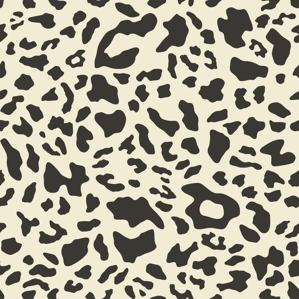 Leopard print, seamless pattern. Skin of cheetah, leopard. Fashionable fabric, elegant animal background. Exotic wild animal spots vector
