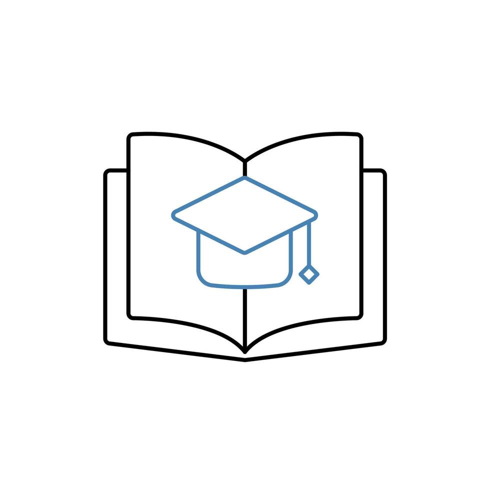study concept line icon. Simple element illustration. study concept outline symbol design. vector