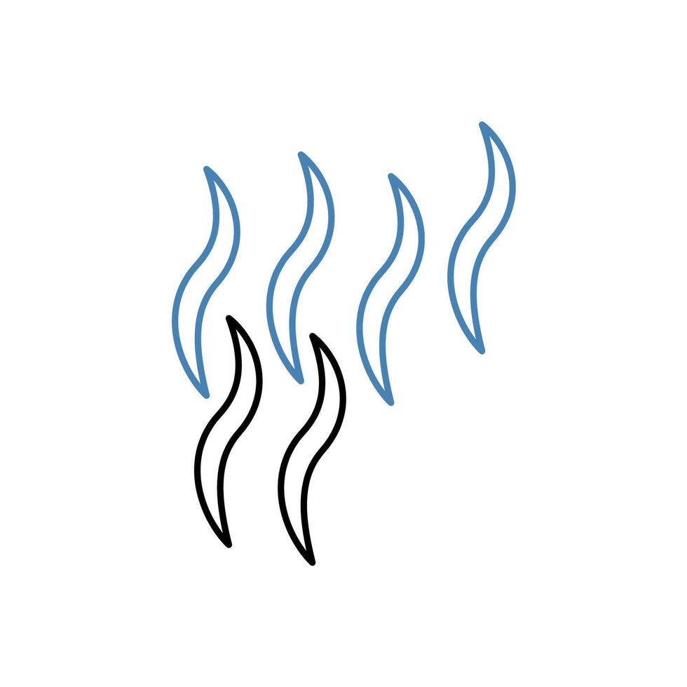 smoke concept line icon. Simple element illustration.smoke concept outline symbol design. vector